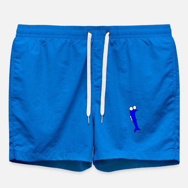 Roach - Piscis Rutilus - Swim Trunks - cobalt blue