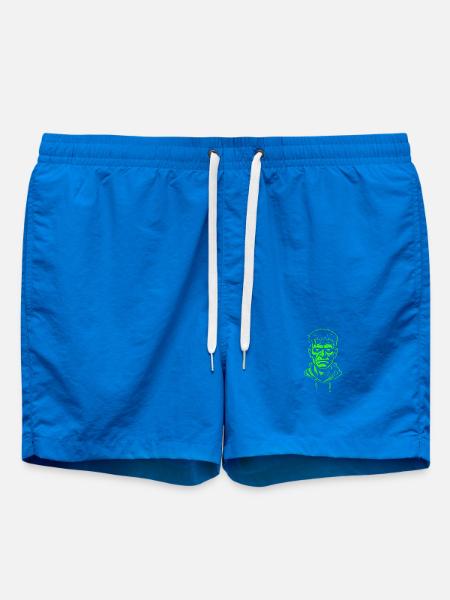 Neon Halloween Shirt | Classic Monster Design - Badeshorts - Cobalt blue