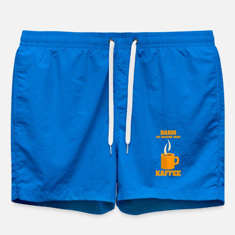 Dario J’ai besoin de mon café - Short de bain - cobalt blue