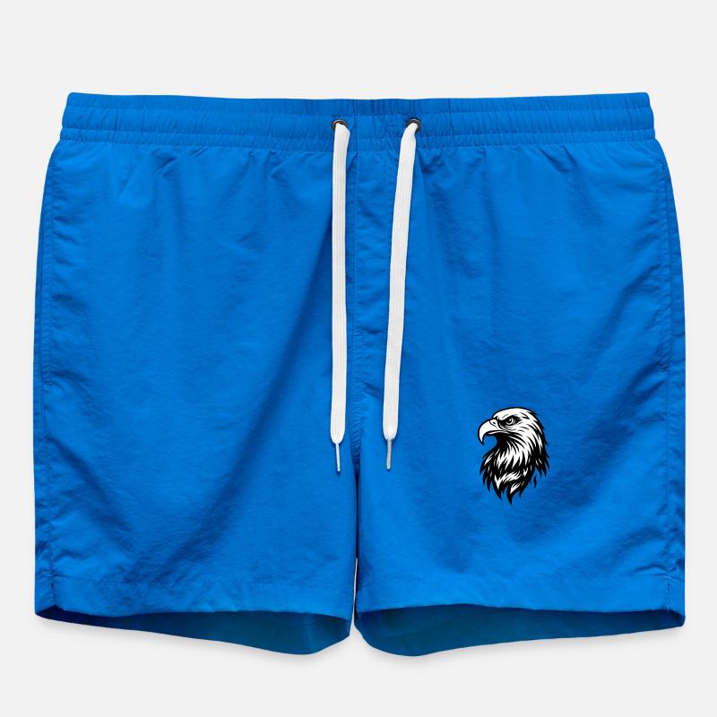 Imperial Eagle Line Style - Swim Trunks - cobalt blue