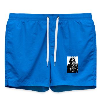 Monkey American-Football-Spieler - Badeshorts - Cobalt blue - Vorne - AI Model Male 185 light (185cm)