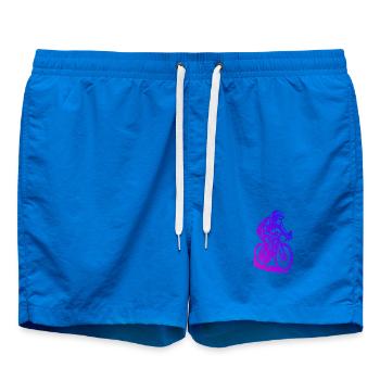 Clean road bike artwork for road bike - Swim Trunks - cobalt blue - Front - AI Model Male 185 light (185cm)