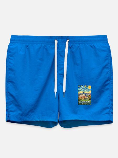 Kansas City, Missouri - Swim Trunks - cobalt blue