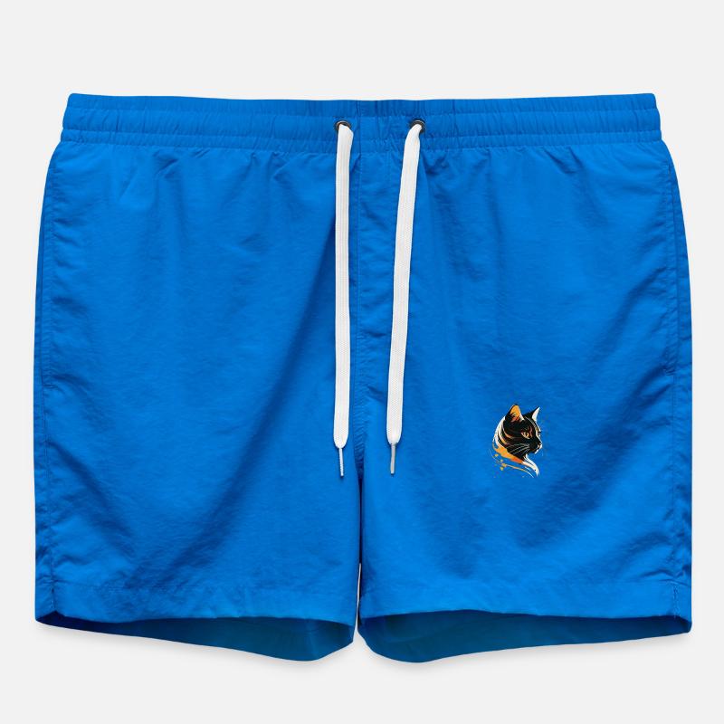 Cat's Head Fire Glow - Swim Trunks - cobalt blue