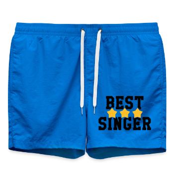 Best Singer - Swim Trunks - cobalt blue - Front