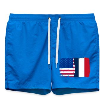 Flag Fusion USA France - Swim Trunks - cobalt blue - Front