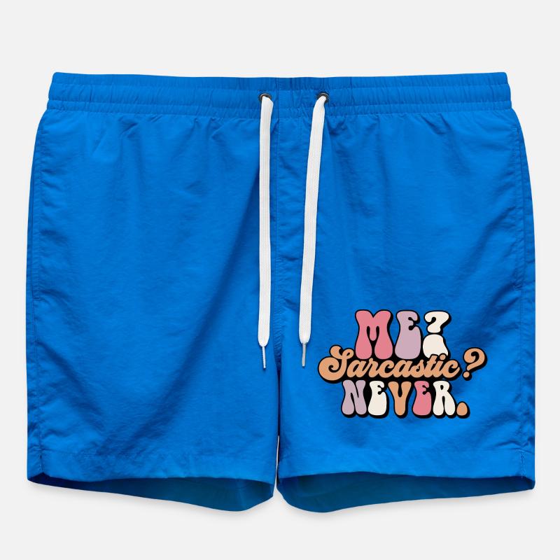 Harmloses Sarkasmus-Textdesign - Badeshorts - Cobalt blue