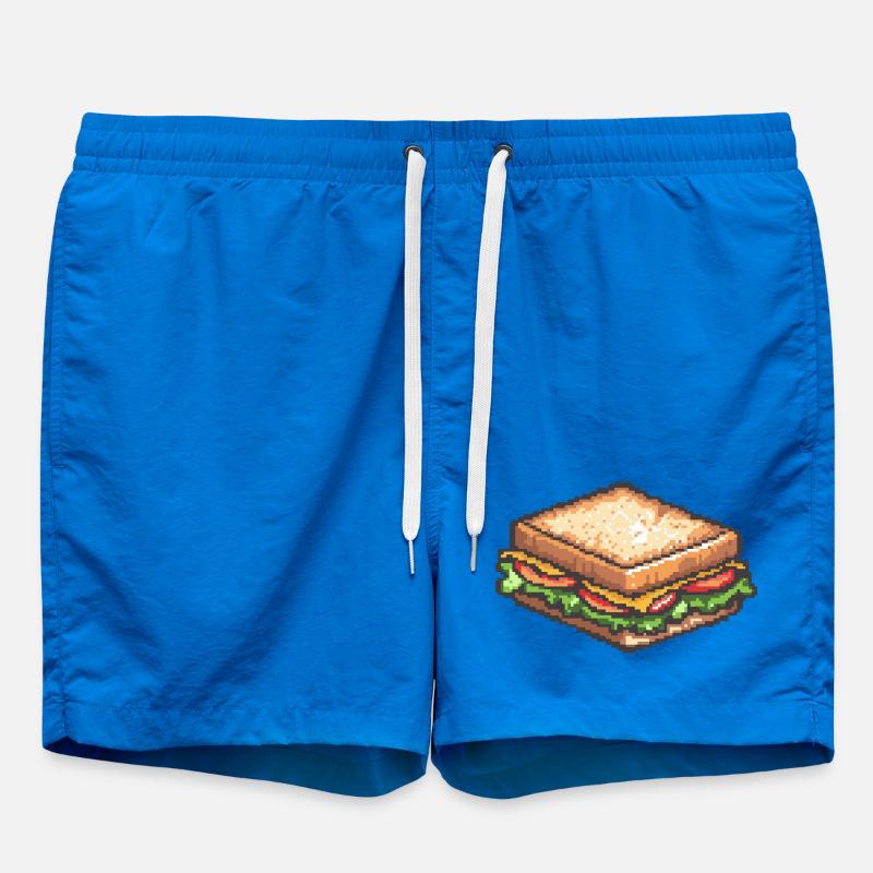 Sandwich Pixel Collation rétro - Short de bain - cobalt blue
