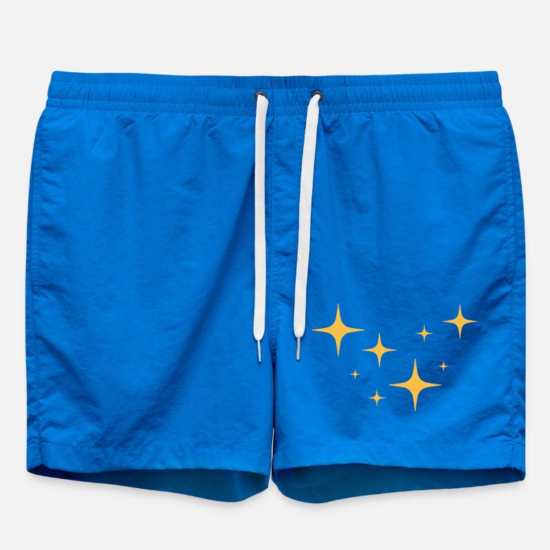 Stardust Glitter Pattern - Swim Trunks - cobalt blue