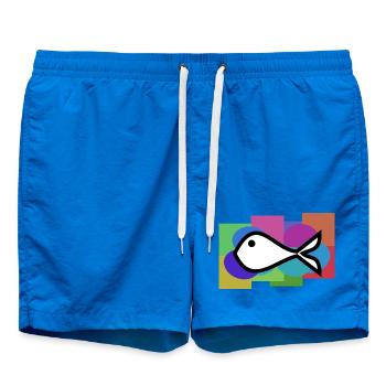 POISSON. MEMOIRE. SARDINE. POISSON D'AVRIL. MER - Short de bain - cobalt blue - Devant