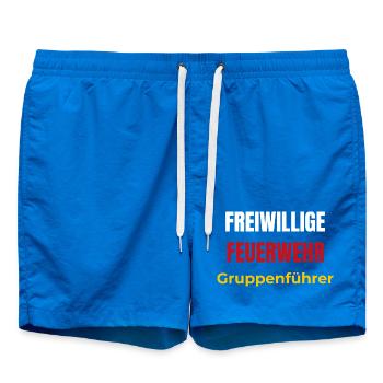 Freiwillige Feuerwehr Gruppenführer – Einsatzteam  - Badeshorts - Cobalt blue - Vorne