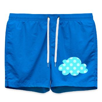 Wolke Dots Punkte Kinderzimmer Deko Kinder Wetter - Badeshorts - Cobalt blue - Vorne