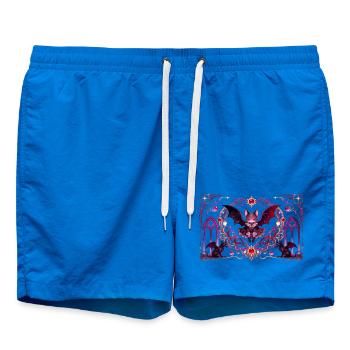 Gotische Vampirkatze Dunkle Fantasy Hexendesign - Badeshorts - Cobalt blue - Vorne