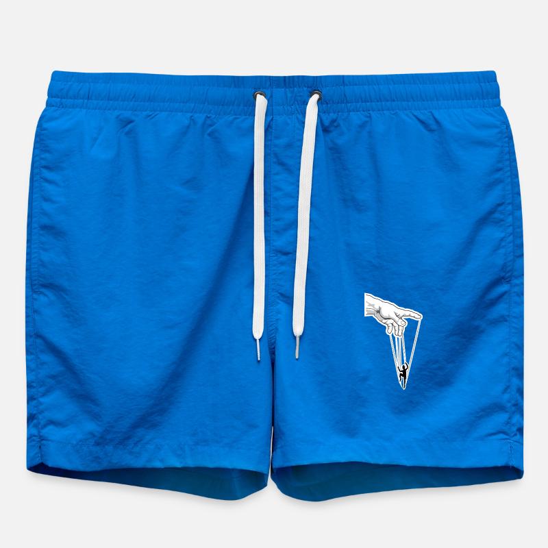 Puppet Master Marionette Strings - Swim Trunks - cobalt blue
