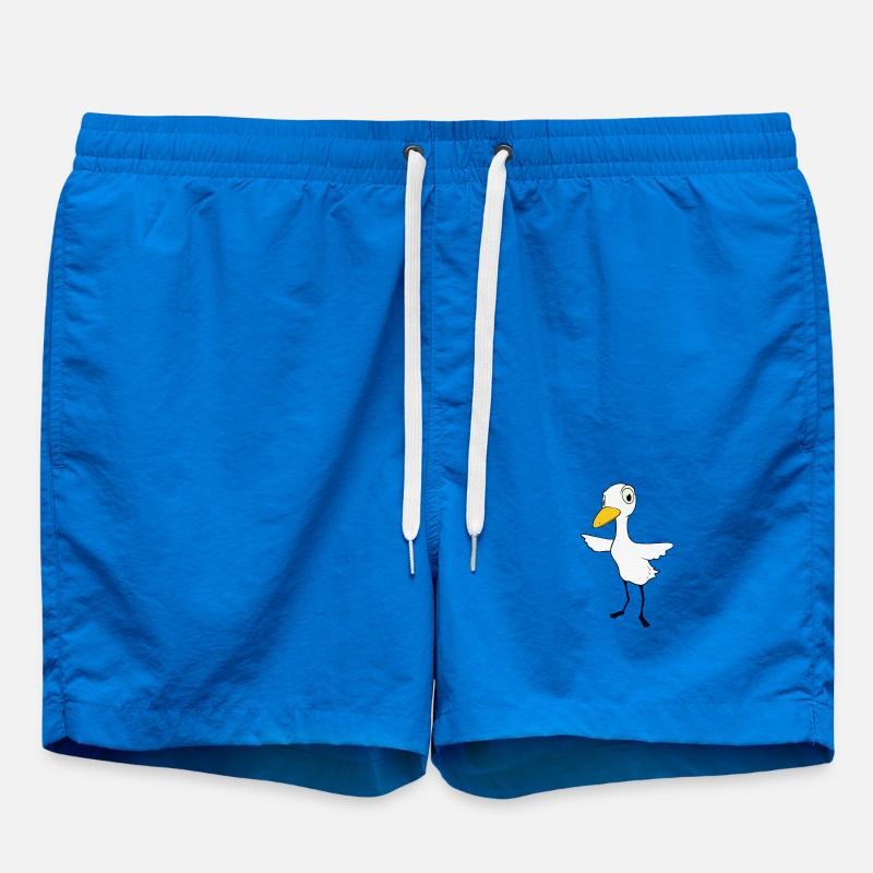 Skeptical bird - Swim Trunks - cobalt blue