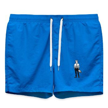 Dapper Wolf: Business Casual Beast - Badeshorts - Cobalt blue - Vorne