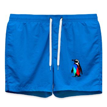 Penguin - Swim Trunks - cobalt blue - Front - AI Model Male 185 light (185cm)