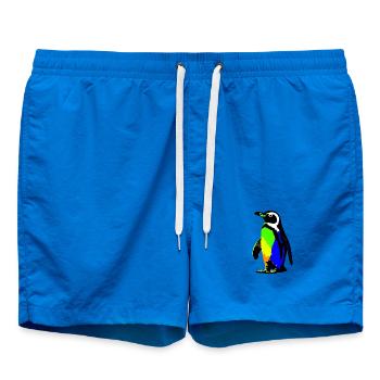 Penguin - Swim Trunks - cobalt blue - Front - AI Model Male 185 light (185cm)
