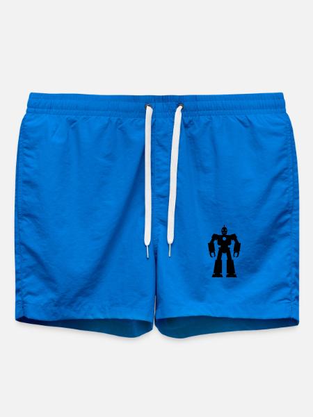 Roboter – KI Technik Sci-Fi Nerd Design - Badeshorts - Cobalt blue