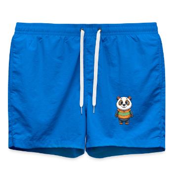 Panda - Badeshorts - Cobalt blue - Vorne - AI Model Male 185 light (185cm)