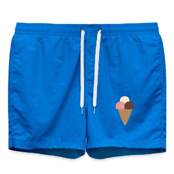 Cornet de crème Triple Scoop - Short de bain - cobalt blue - Devant - AI Model Male 185 light (185cm)
