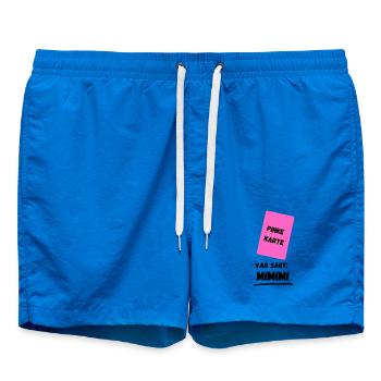 Pink Card - Swim Trunks - cobalt blue - Front - AI Model Male 185 light (185cm)