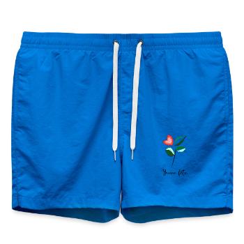 FÊTE DES MÈRES,BONNE FÊTE MAMAN,MAMAN,JE T'AIME - Short de bain - cobalt blue - Devant - AI Model Male 185 light (185cm)