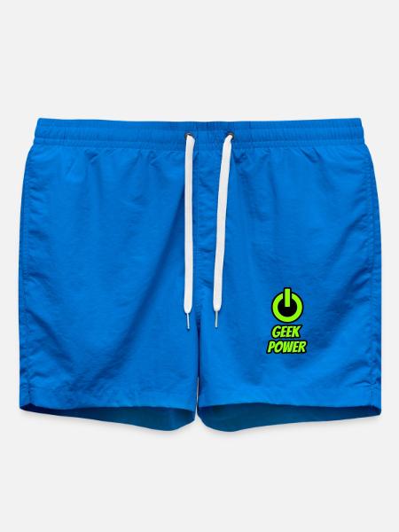 Geek power - Swim Trunks - cobalt blue