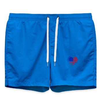 Coeur Drapeau US  - Short de bain - cobalt blue - Devant
