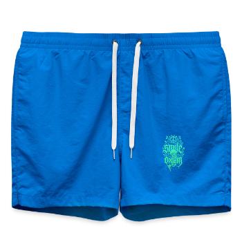 Jungle de méduses d’algues lumineuses - Short de bain - cobalt blue - Devant - AI Model Male 185 light (185cm)