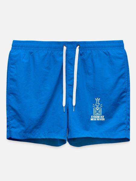 Strom Ist Mein Revier – Elektriker Spruch Vektor - Badeshorts - Cobalt blue