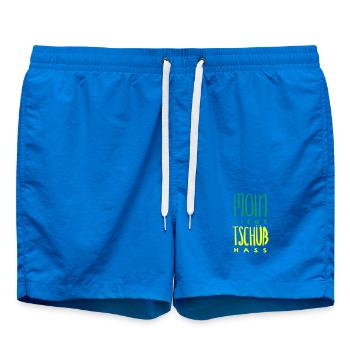 moin liebe tschüss hass - Badeshorts - Cobalt blue - Vorne - AI Model Male 185 light (185cm)