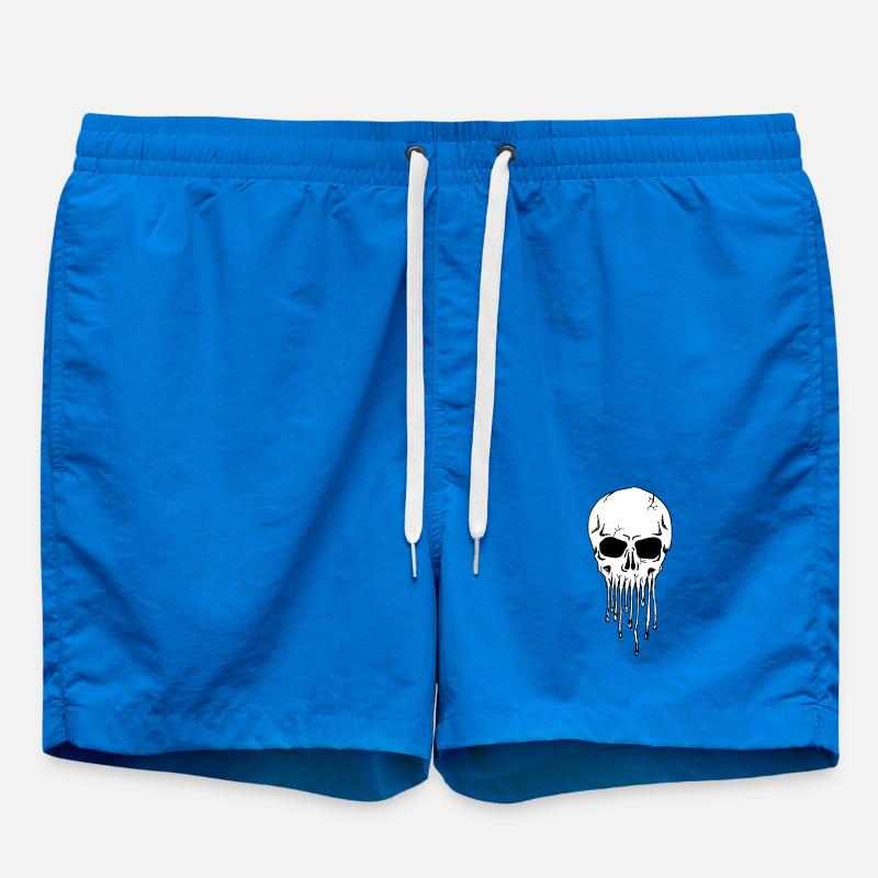 Dripping Skull - Swim Trunks - cobalt blue