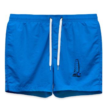 Foiling Moth Segelboot Foilsegeln Segeljolle Motte - Badeshorts - Cobalt blue - Vorne - AI Model Male 185 light (185cm)