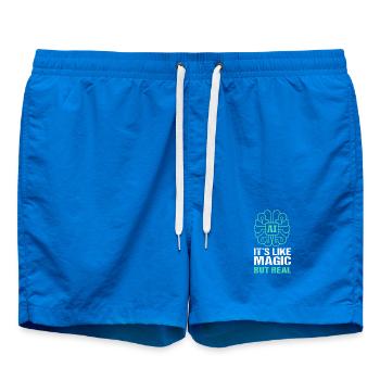 Intelligence artificielle GPT - Short de bain - cobalt blue - Devant - AI Model Male 185 light (185cm)