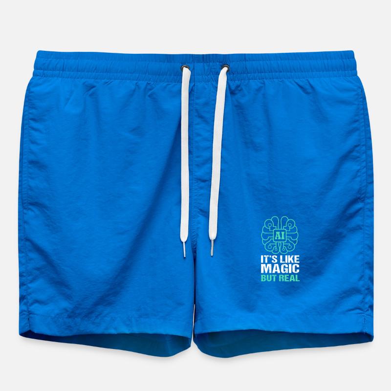 Artificial Intelligence GPT - Swim Trunks - cobalt blue