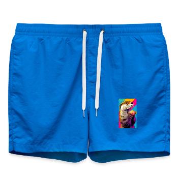otter - Swim Trunks - cobalt blue - Front - AI Model Male 185 light (185cm)