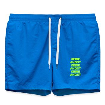 KEINE ANGST NIE WIEDER IST JETZT GRÜN NO NZS / AFD - Badeshorts - Cobalt blue - Vorne - AI Model Male 185 light (185cm)