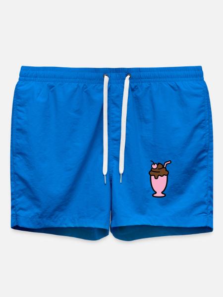 Milchshake Eiscreme Icon - Swim Trunks - cobalt blue