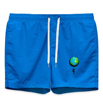 Planète Terre - Short de bain - cobalt blue - Devant - AI Model Male 185 light (185cm)
