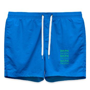 Retro Berg Frei Mountain Typography - Badeshorts - Cobalt blue - Vorne - AI Model Male 185 light (185cm)