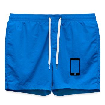 smartphone - Swim Trunks - cobalt blue - Front - AI Model Male 185 light (185cm)