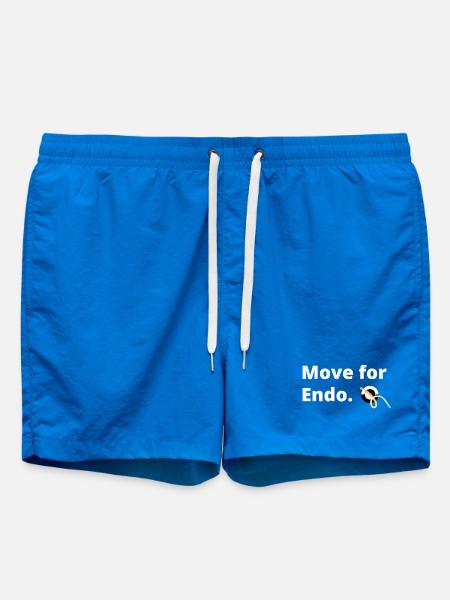 Move For Endo [weiß] - Badeshorts - Cobalt blue