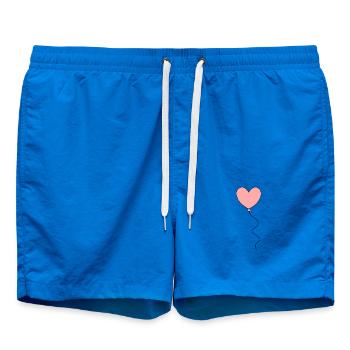 pinkes Herz rosa rot Herzen Geschenk Valentinstag - Badeshorts - Cobalt blue - Vorne - AI Model Male 185 light (185cm)