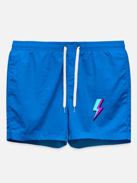Éclair au néon psychédélique - Short de bain - cobalt blue