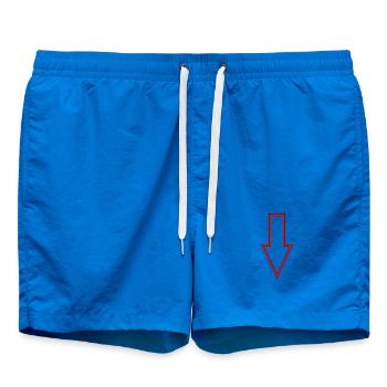 Flèche directionnelle Panneau indicateur - Short de bain - cobalt blue - Devant - AI Model Male 185 light (185cm)