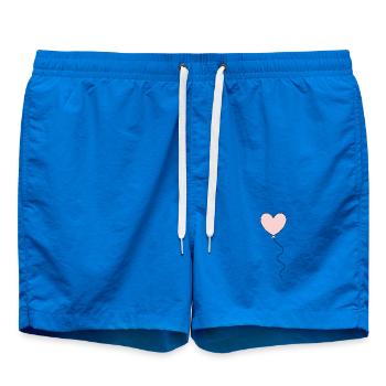 Valentinstag Pink Heart, Valentinstag - Badeshorts - Cobalt blue - Vorne - AI Model Male 185 light (185cm)