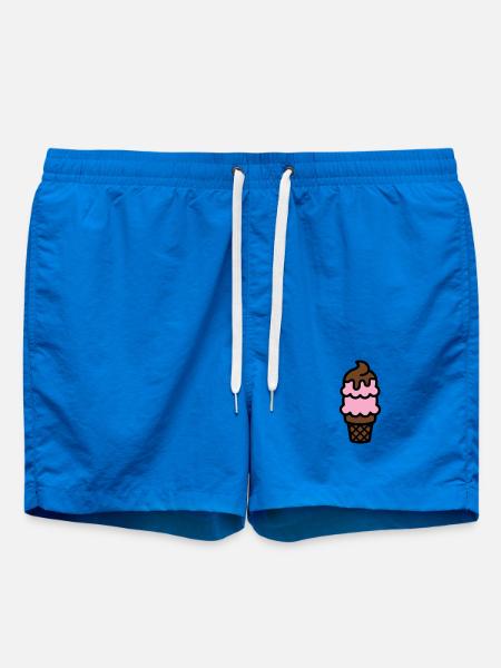 Eiswaffel Eiscreme Icon - Swim Trunks - cobalt blue