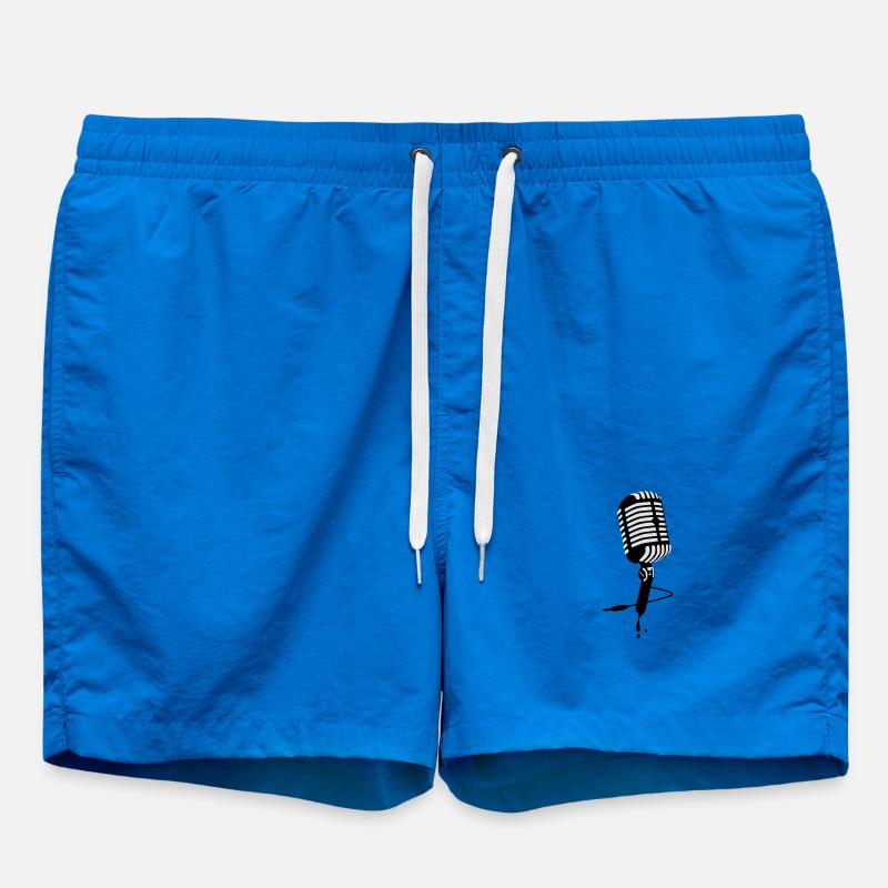 microphone - Swim Trunks - cobalt blue