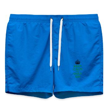 Keep calm and golf on - Short de bain - cobalt blue - Devant - AI Model Male 185 light (185cm)